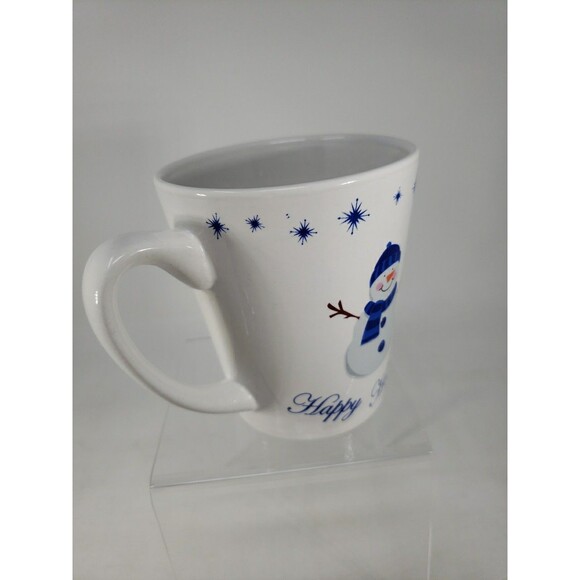 Snowman Happy Holidays Winter Snow Coffee Cocoa Mug Pacific Island Creations - Picture 4 of 10